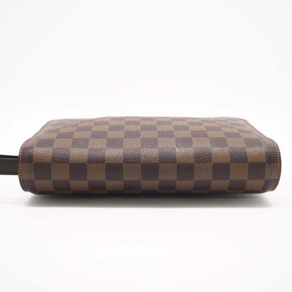 LOUIS VUITTON Monogram Saint Louis N51993 Second Bag, Brown Coated Canvas and...